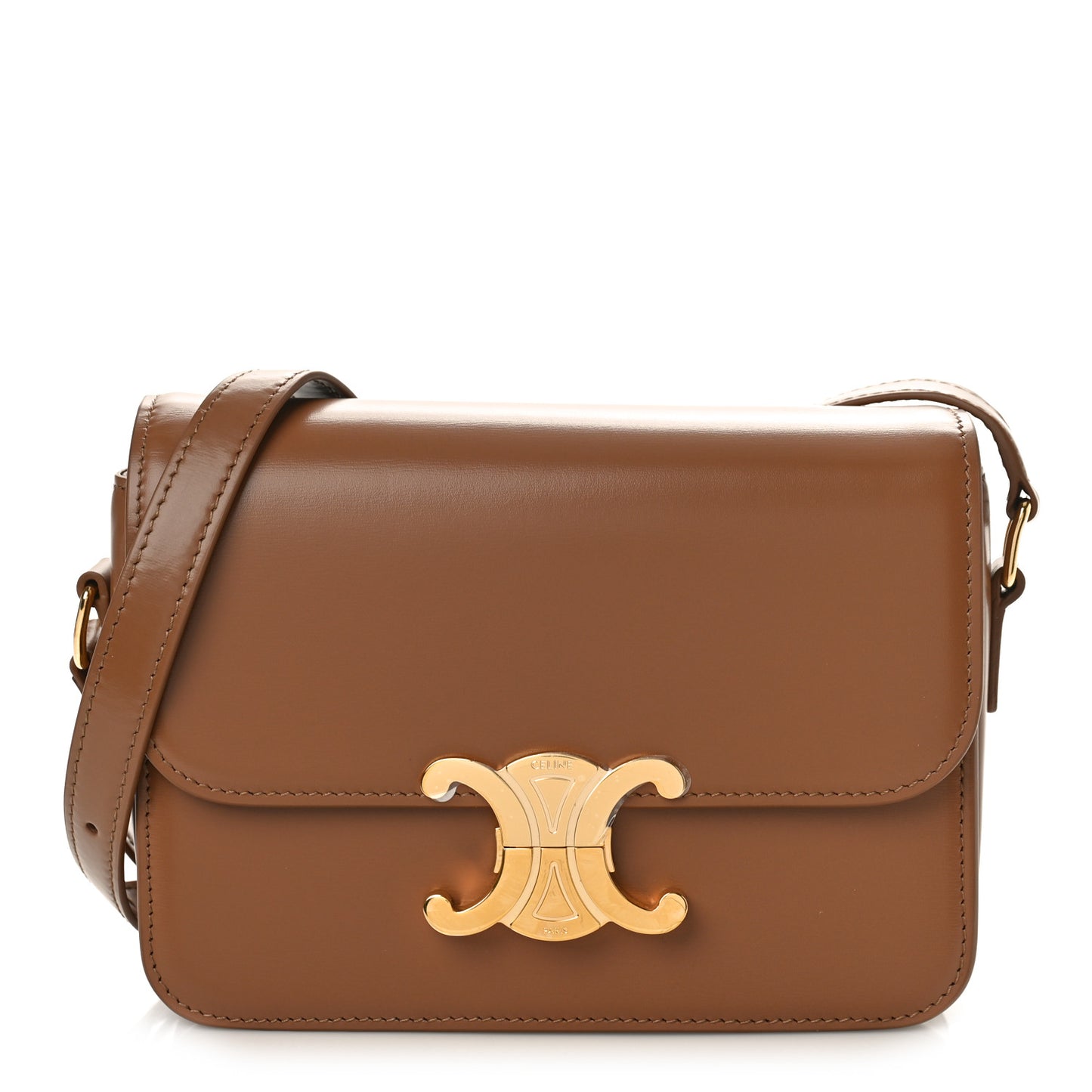 Shiny Calfskin Teen Triomphe Bronze