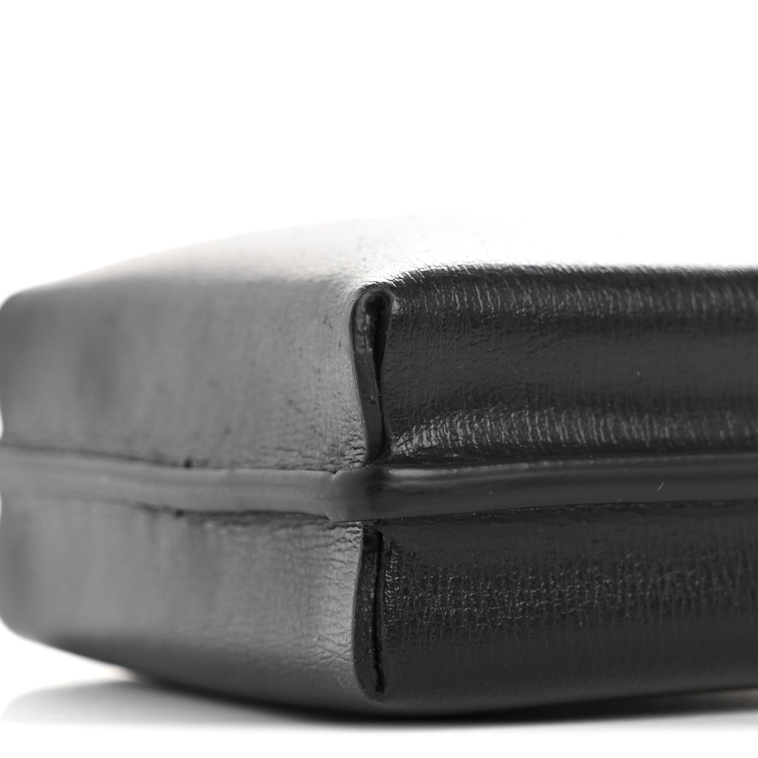 Salvatore Ferragamo Calfskin Vara Bow Phone Holder Black 10 of 11