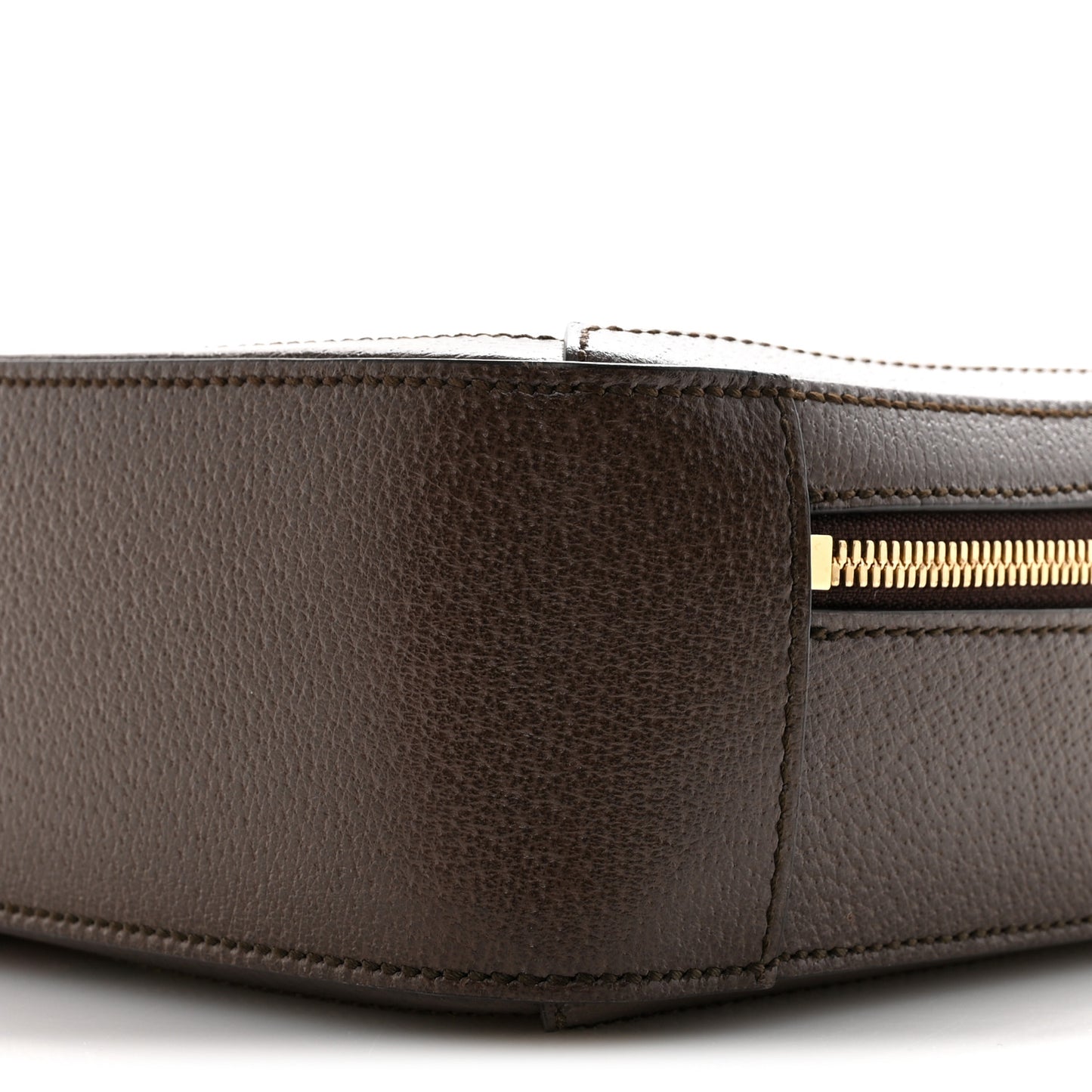 GG Supreme Monogram Web Small Ophidia Top Handle Shoulder Bag Brown