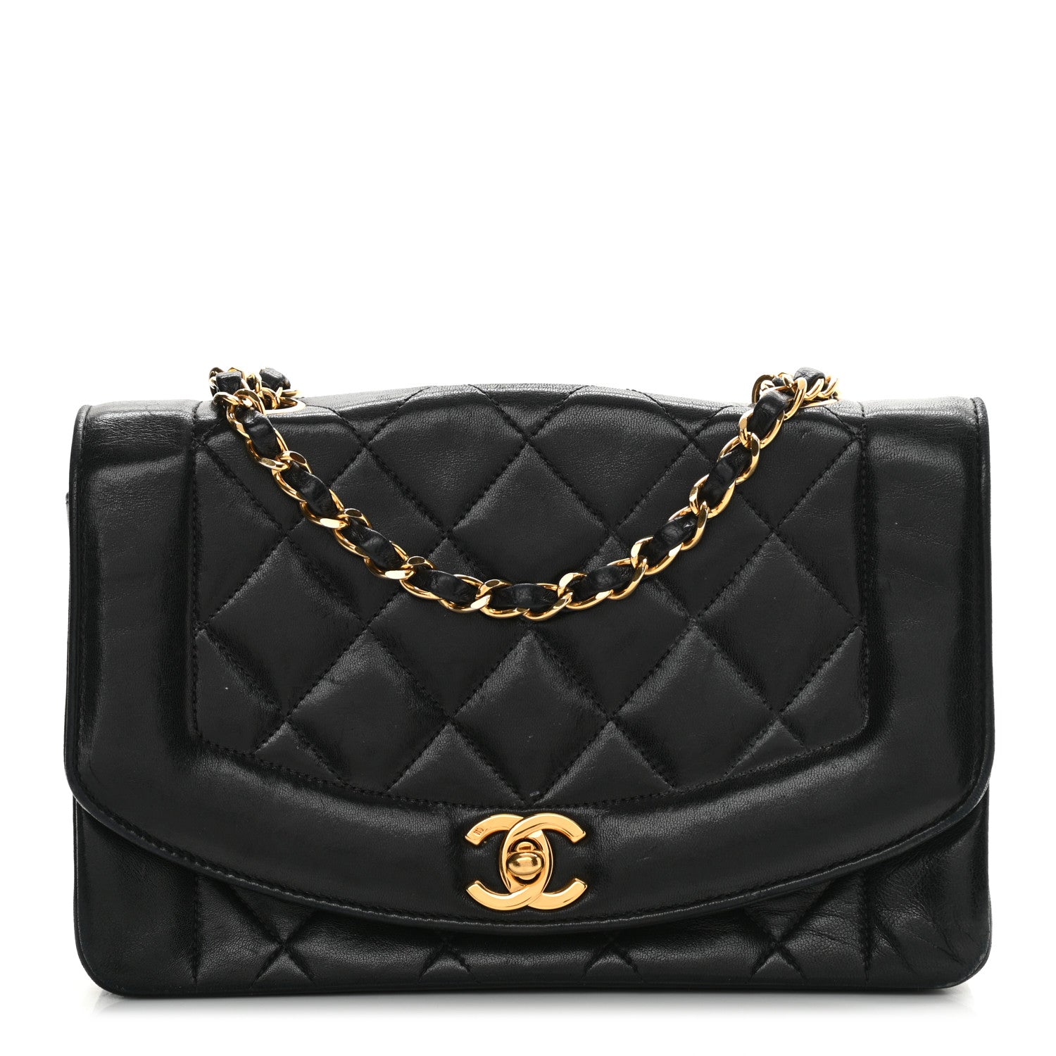 Chanel Lambskin Quilted Small Single Flap Black 1 of 18