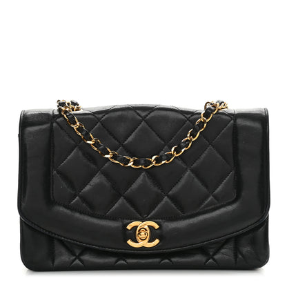 Chanel Lambskin Quilted Small Single Flap Black 1 of 18