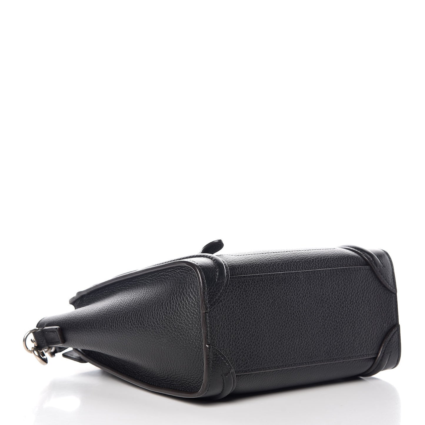 Drummed Calfskin Nano Luggage Black