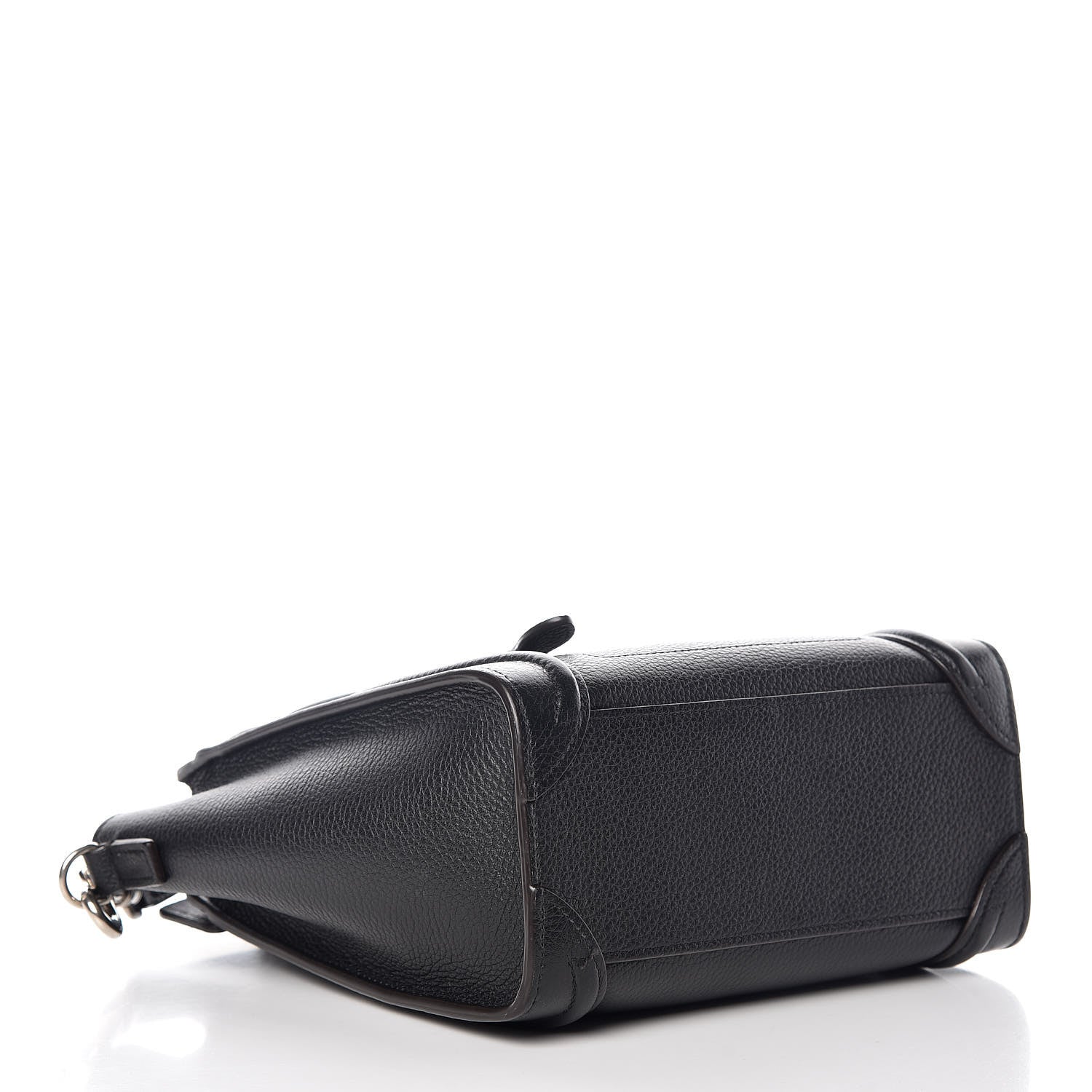 Celine Drummed Calfskin Nano Luggage Black 4 of 9
