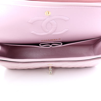 Chanel Iridescent Calfskin Quilted Medium Double Flap Light Pink 5 of 9
