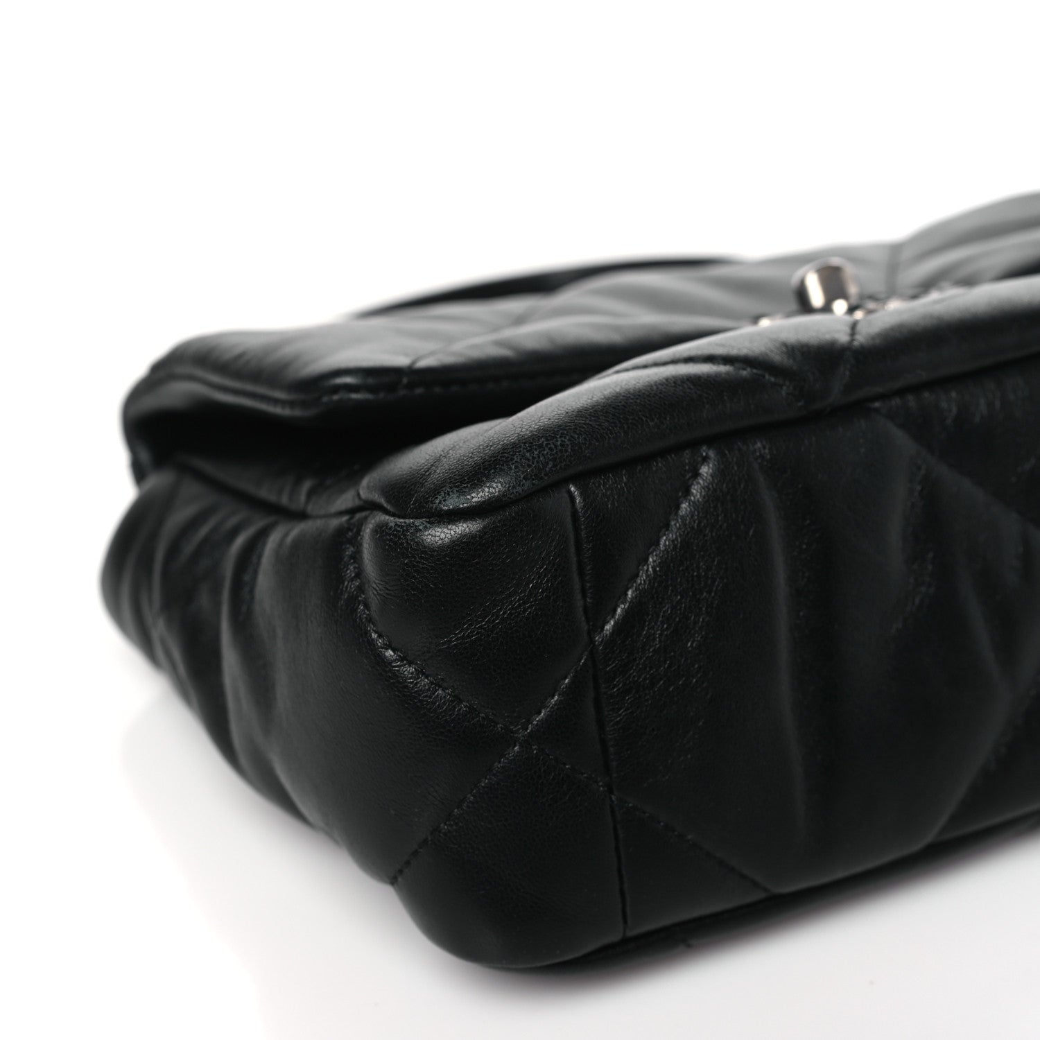 Chanel Lambskin Quilted Medium Chanel 19 Flap Black 9 of 11