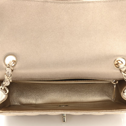 Chanel Metallic Lambskin Quilted Mini Rectangular Flap Gold 5 of 11