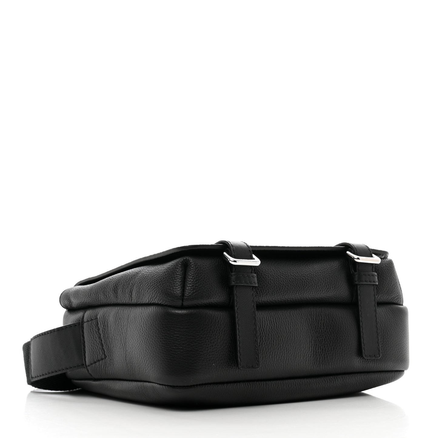 Soft Grained Calfskin XS Military Messenger Bag Black