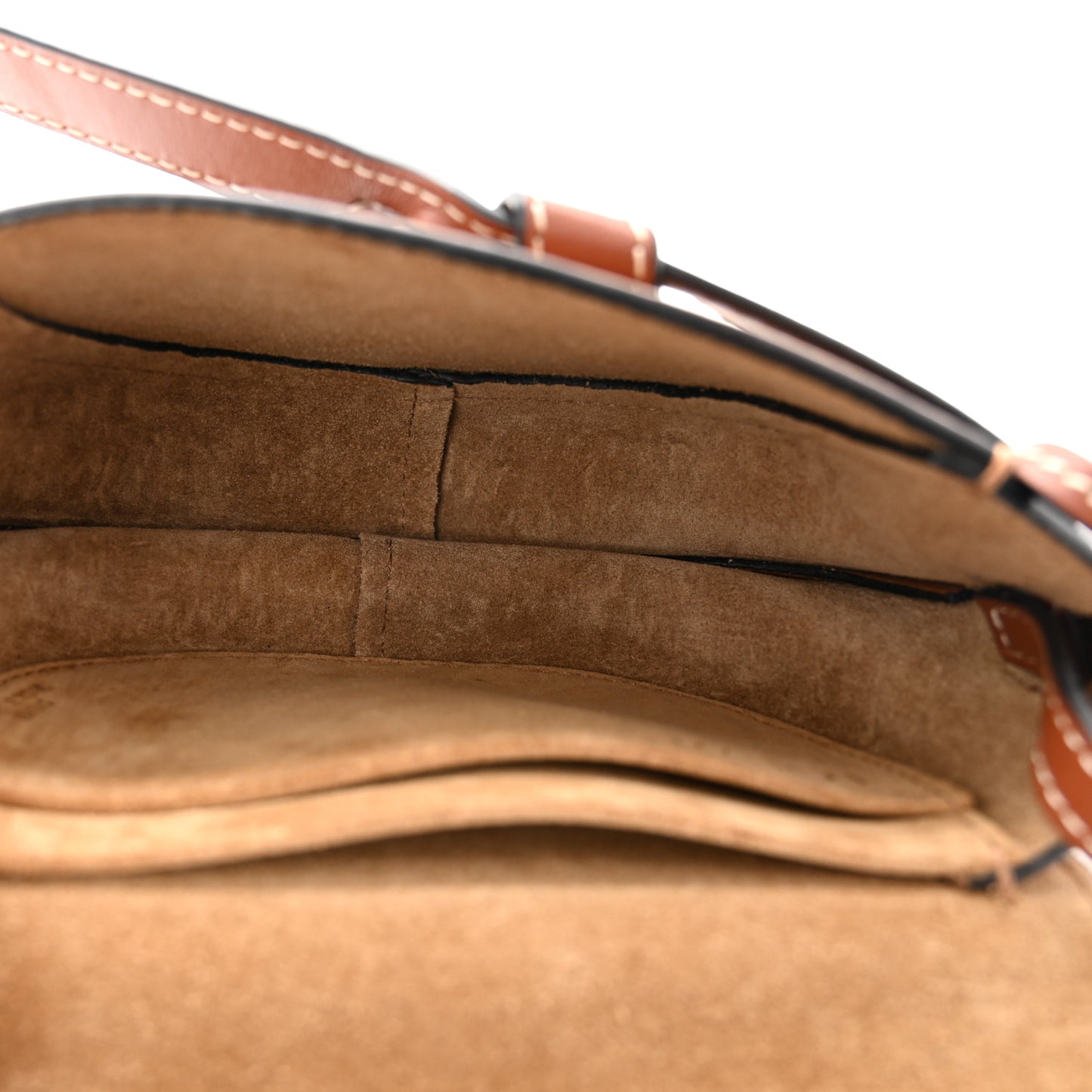 Grained Calfskin Mini Gate Crossbody Bag Caramel Pecan
