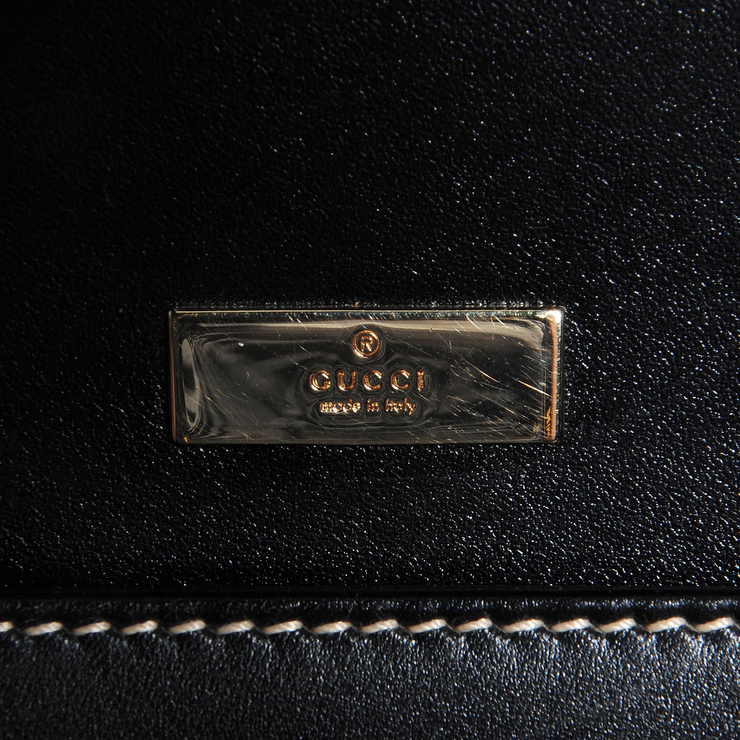 Gucci Leather Lady Lock Flap Tote Black 5 of 14