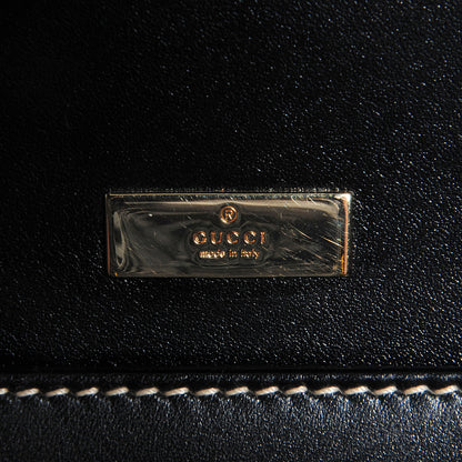 Gucci Leather Lady Lock Flap Tote Black 5 of 14