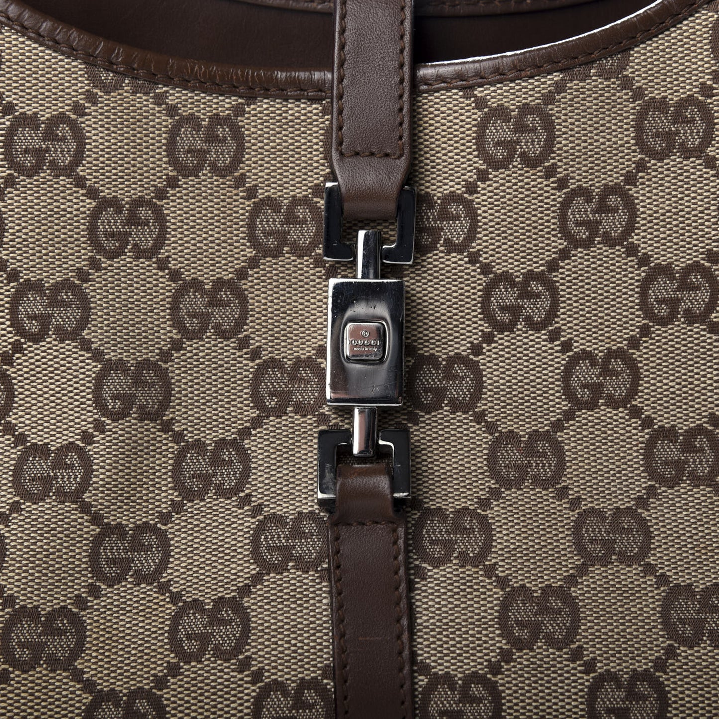 Monogram Small Bardot Bag Dark Brown