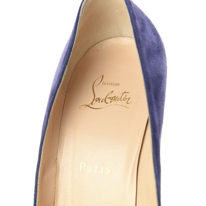 Christian Louboutin Veau Velours Pigalle Follies 100 Pumps 40 China Blue 8 of 10