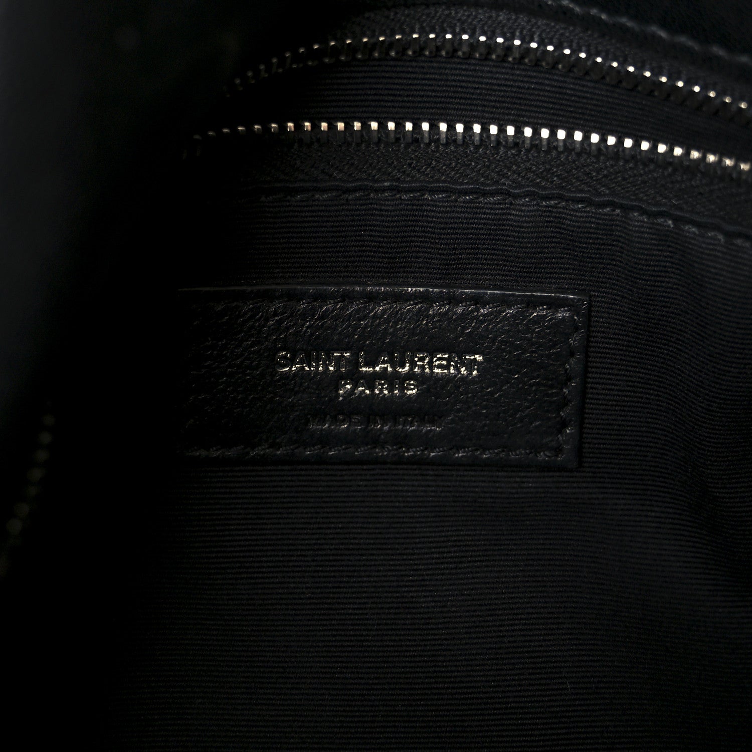 Saint Laurent Lambskin Quilted Small Loulou Puffer Monogram Chain Satchel Black 6 of 11