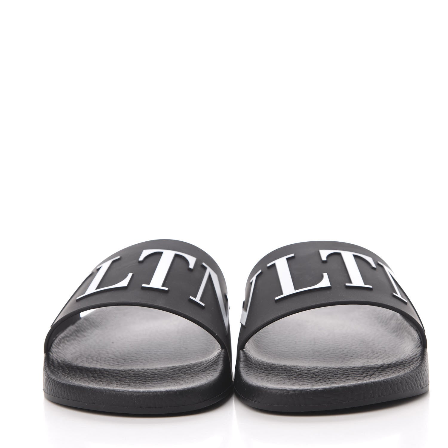 Valentino Garavani Rubber Mens VLTN Pool Slide Sandals 45 Black 3 of 10