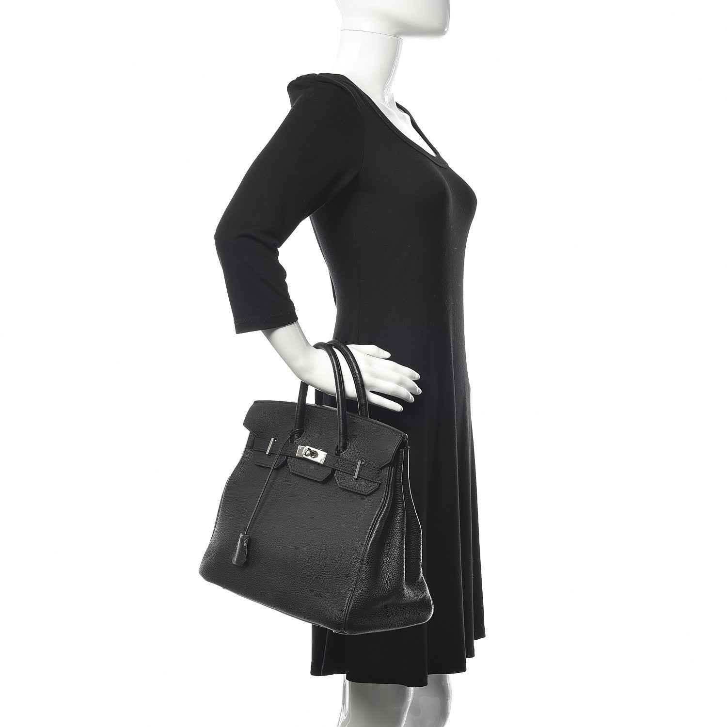 Hermes Togo HAC Birkin 32 Black 2 of 35