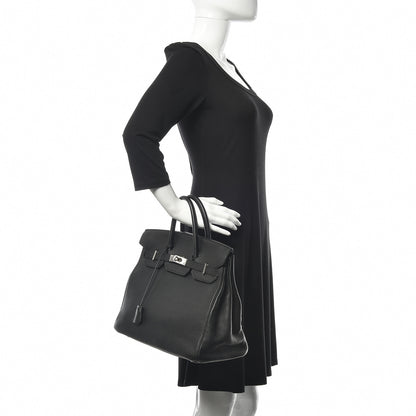 Hermes Togo HAC Birkin 32 Black 2 of 35