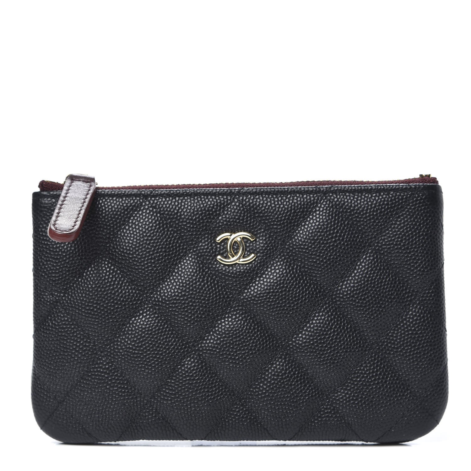 Chanel Caviar Quilted Small Cosmetic Case Black 1 of 8