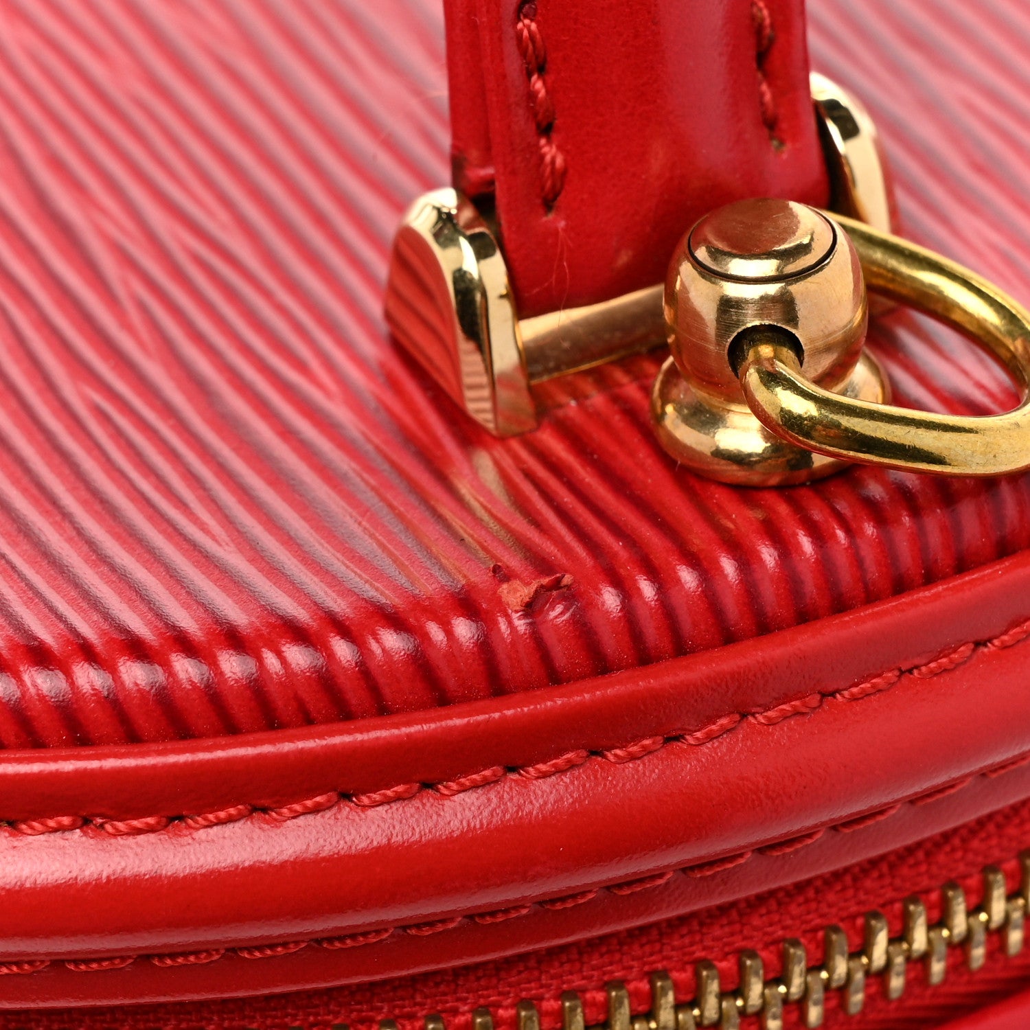 Louis Vuitton Epi Cannes Castillan Red 9 of 10
