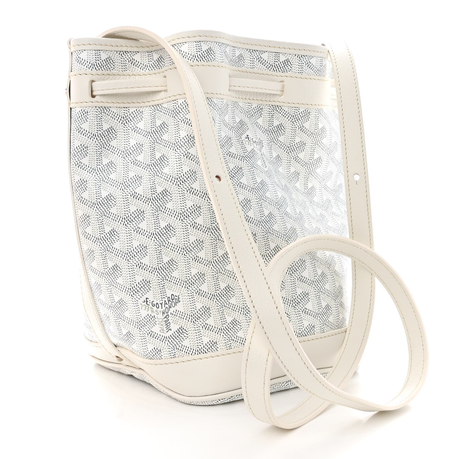 Goyard Goyardine Petit Flot Bucket Bag PM White 3 of 9