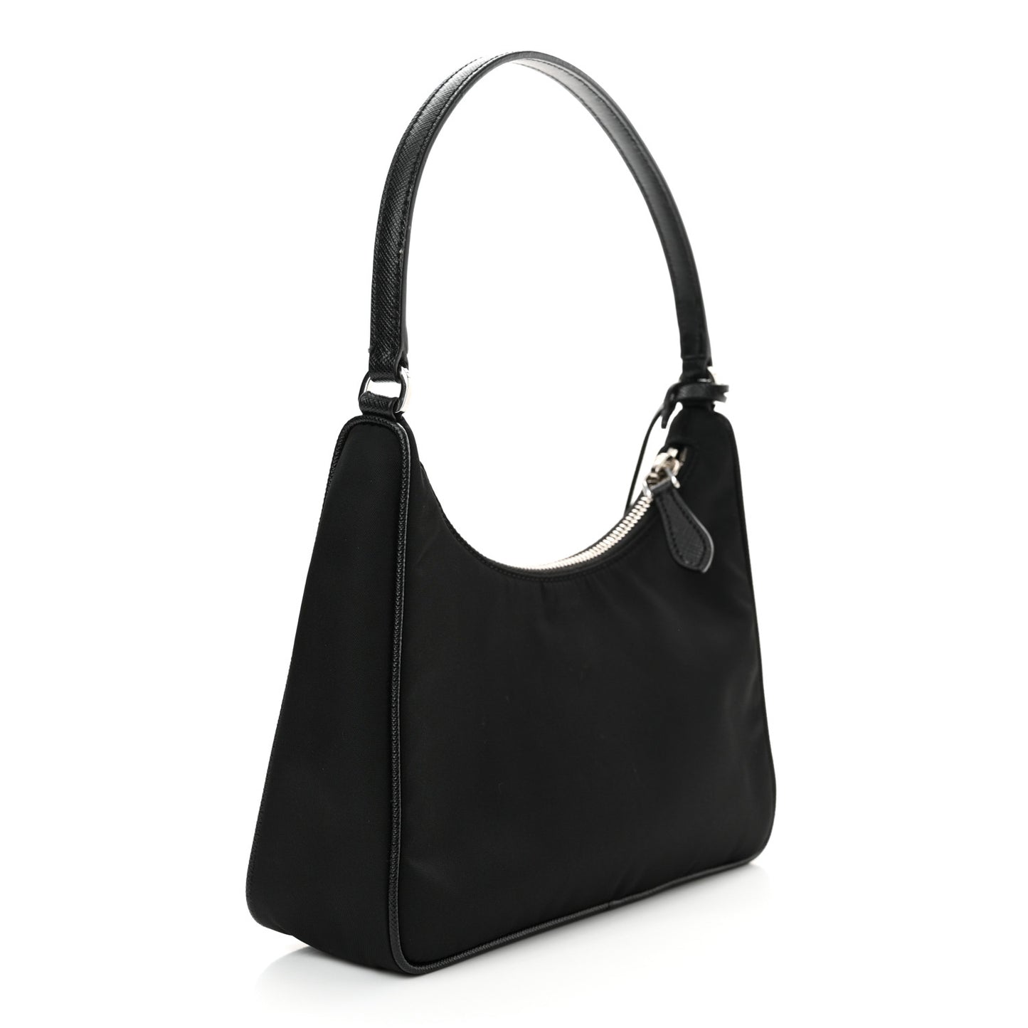 Tessuto Nylon Saffiano Mini Re-Edition 2005 Bag Black