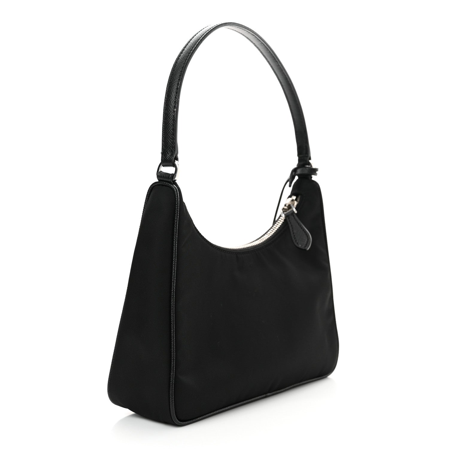 Prada Tessuto Nylon Saffiano Mini Re-Edition 2005 Bag Black 3 of 13