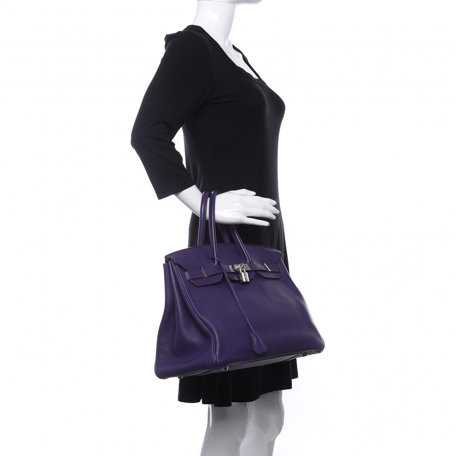Hermes Togo Birkin 35 Iris 2 of 11