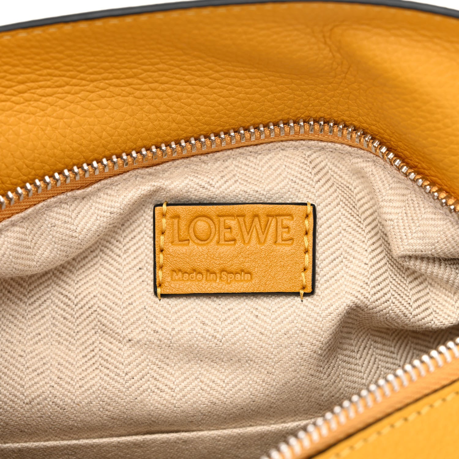 Loewe Grained Calfskin Small Puzzle Bag Narcisus Yellow 6 of 9