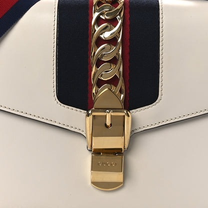 Gucci Calfskin Small Sylvie Shoulder Bag Off White 8 of 13