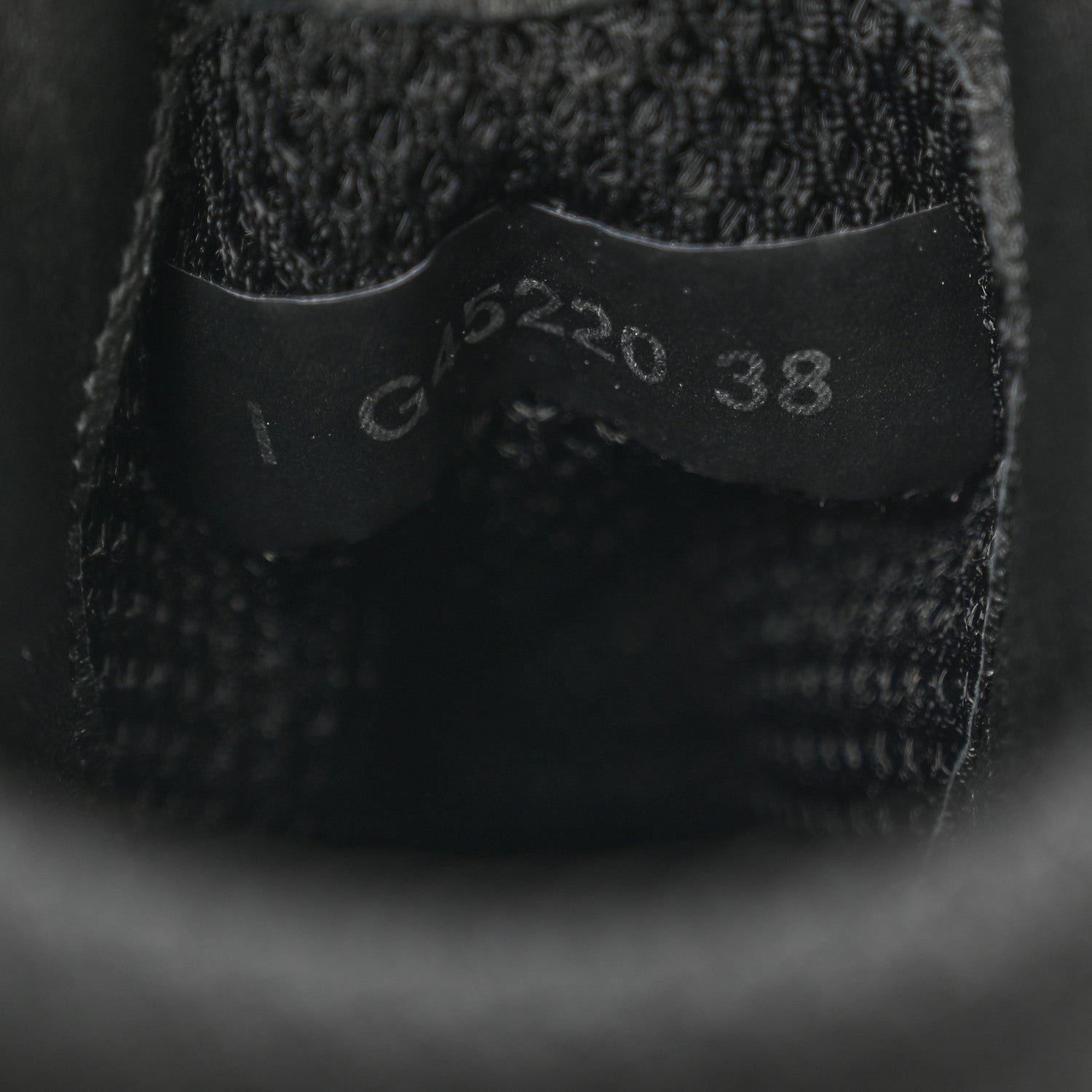 Chanel Calfskin Mesh Strass Womens CC Sneakers 38 Black Silver 8 of 8