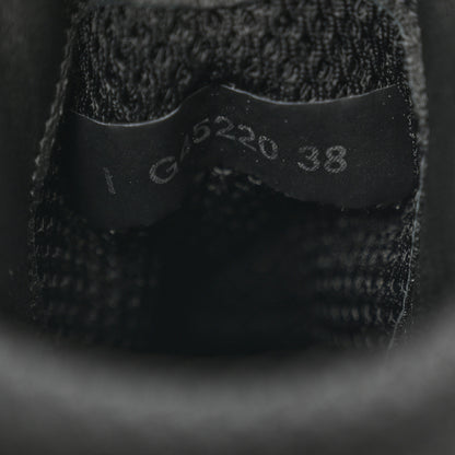 Chanel Calfskin Mesh Strass Womens CC Sneakers 38 Black Silver 8 of 8