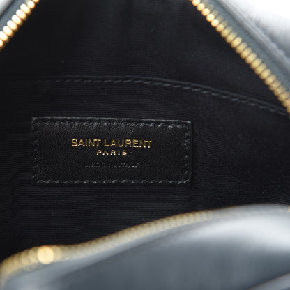 Saint Laurent Calfskin Matelasse Monogram Lou Belt Bag Smog 6 of 12