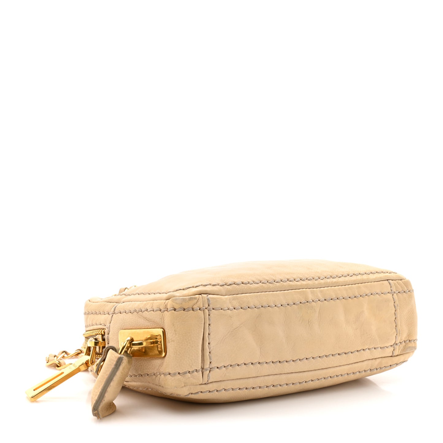 Vitello Shine Camera Bag Cammeo