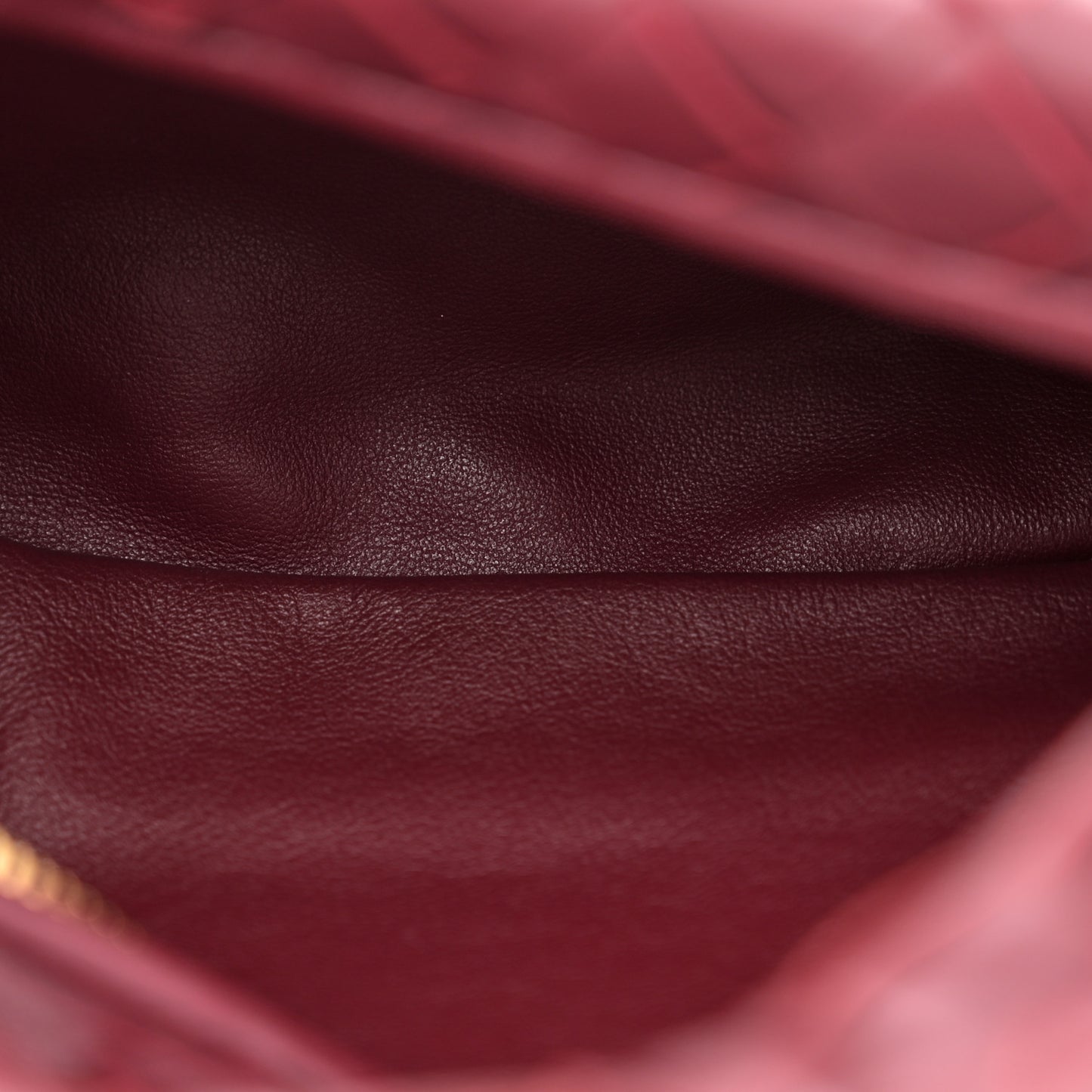Nappa Intrecciato Mini Jodie Burgundy