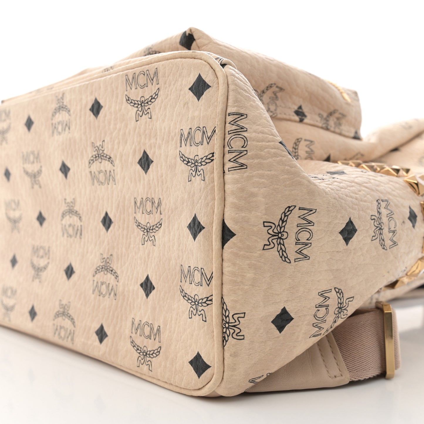 Visetos Medium Studded Stark Backpack Beige