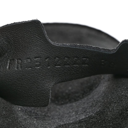 Hermes Suede Calfskin Go Mules 38 Black 7 of 9
