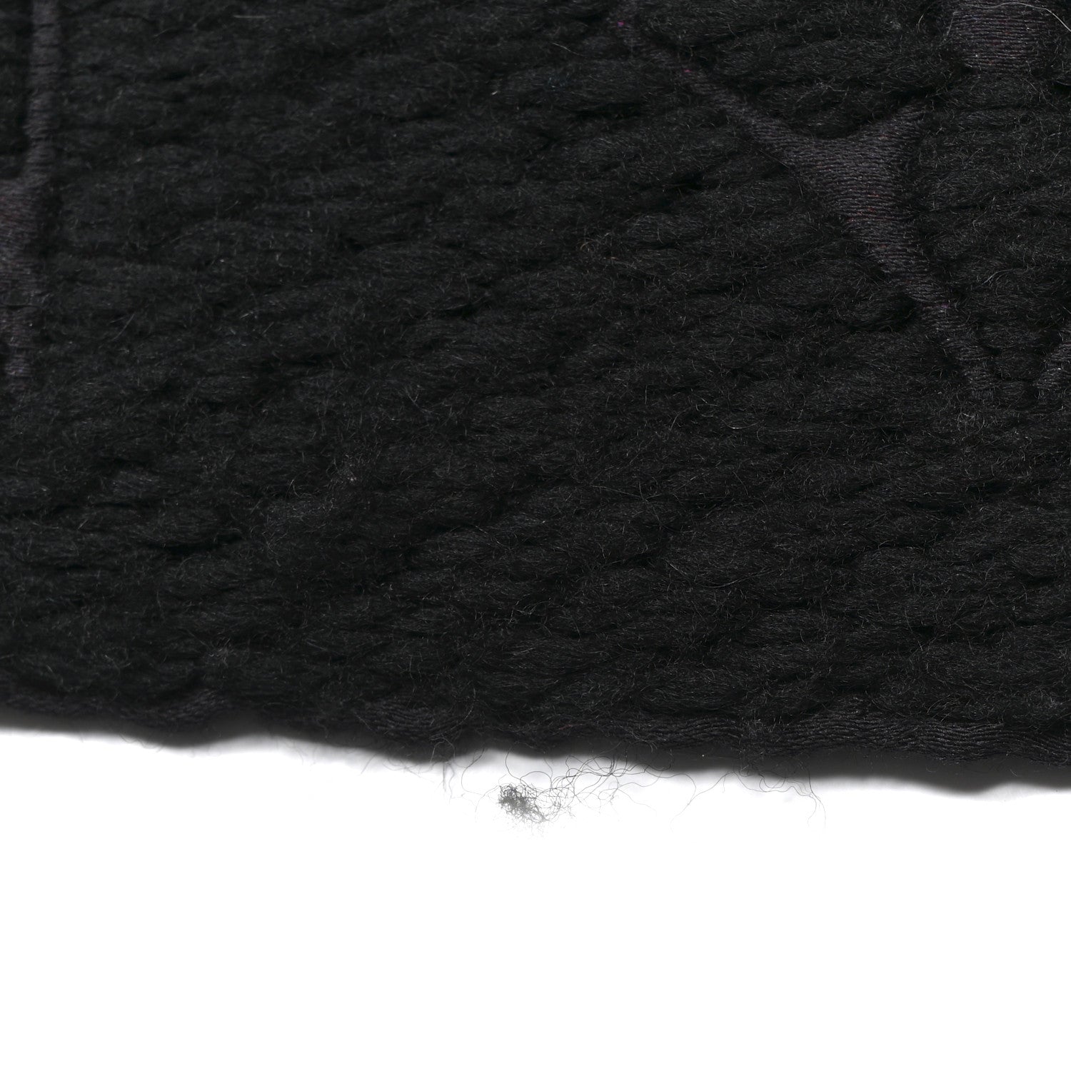 Louis Vuitton Wool Silk Superstition Logomania Scarf Black 4 of 5