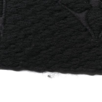 Louis Vuitton Wool Silk Superstition Logomania Scarf Black 4 of 5