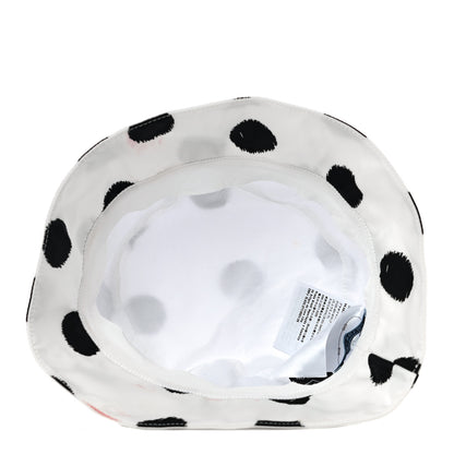 Prada Re-Nylon Triangle Printed Womens Bucket Hat M White Black 4 of 9