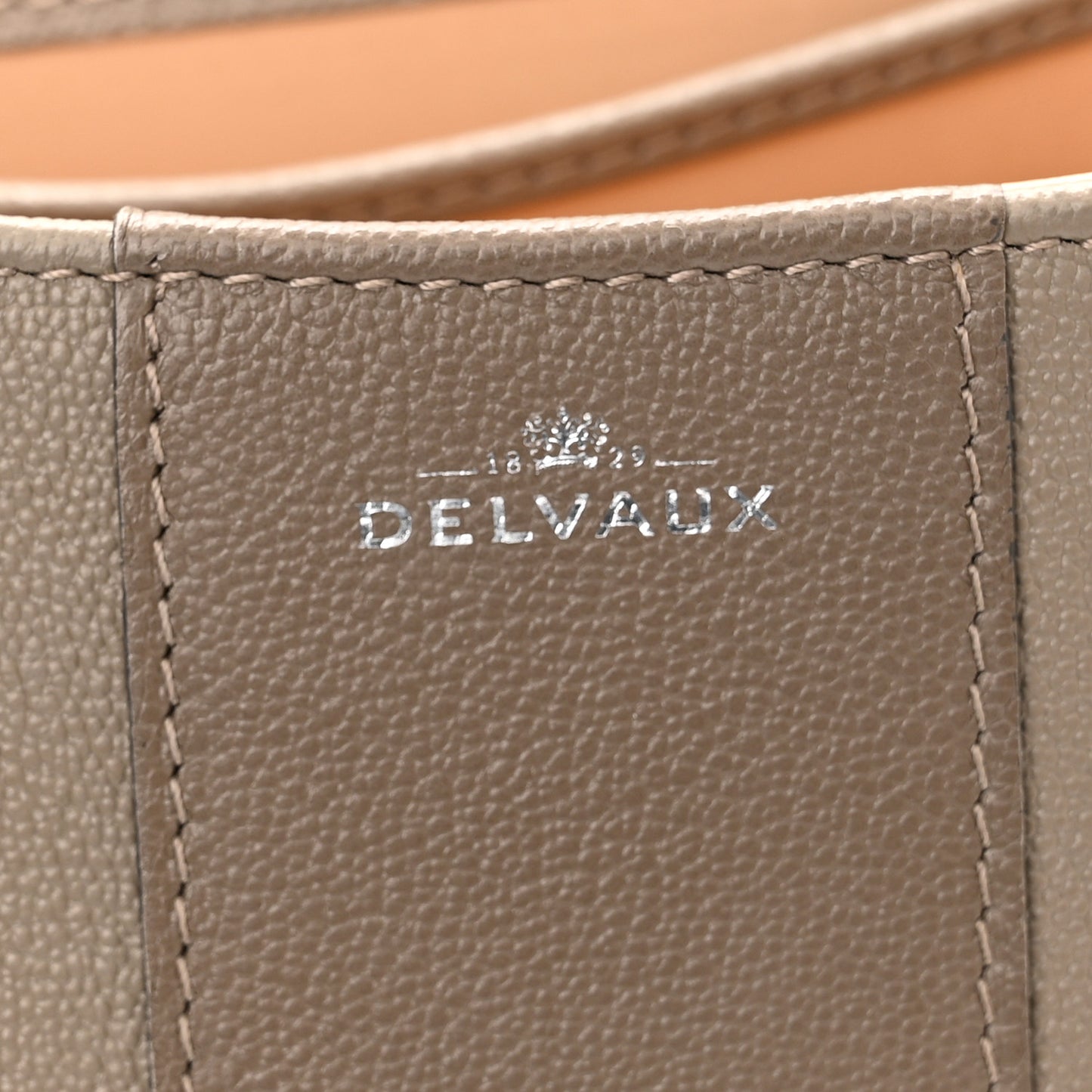 Grained Calfskin Mini Brillant Satchel Camaieux Tourterelle