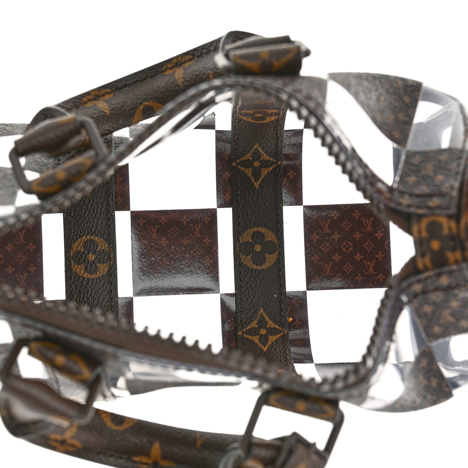 Louis Vuitton PVC Monogram Chess Keepall Bandouliere 25 5 of 9