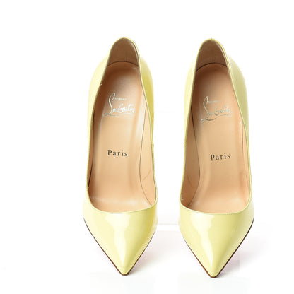 Christian Louboutin Patent Pigalle 100 Pumps 36 Yellow 5 of 9