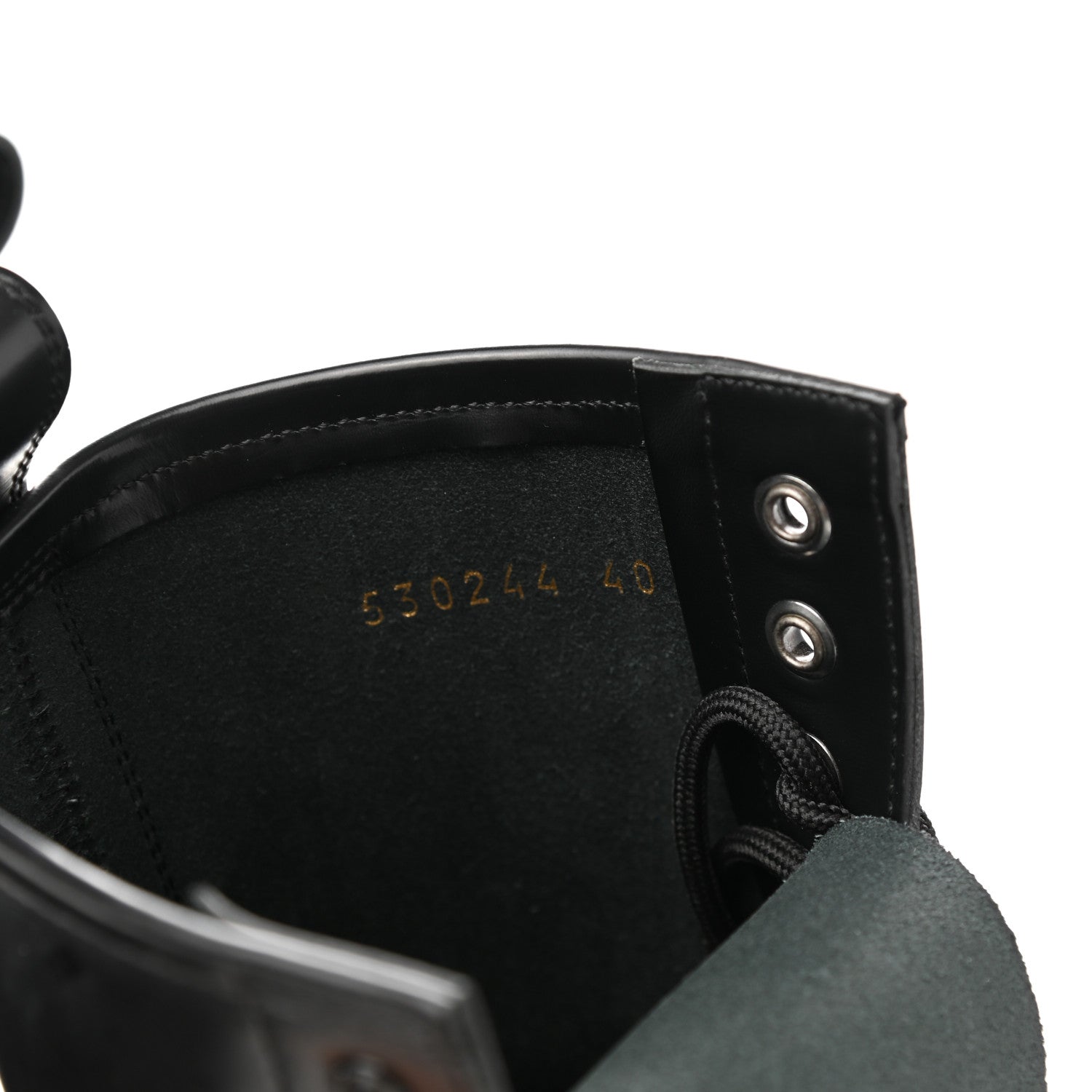 Balenciaga Calfskin Woven Detail Mens Combat Boots 40 Black 8 of 8