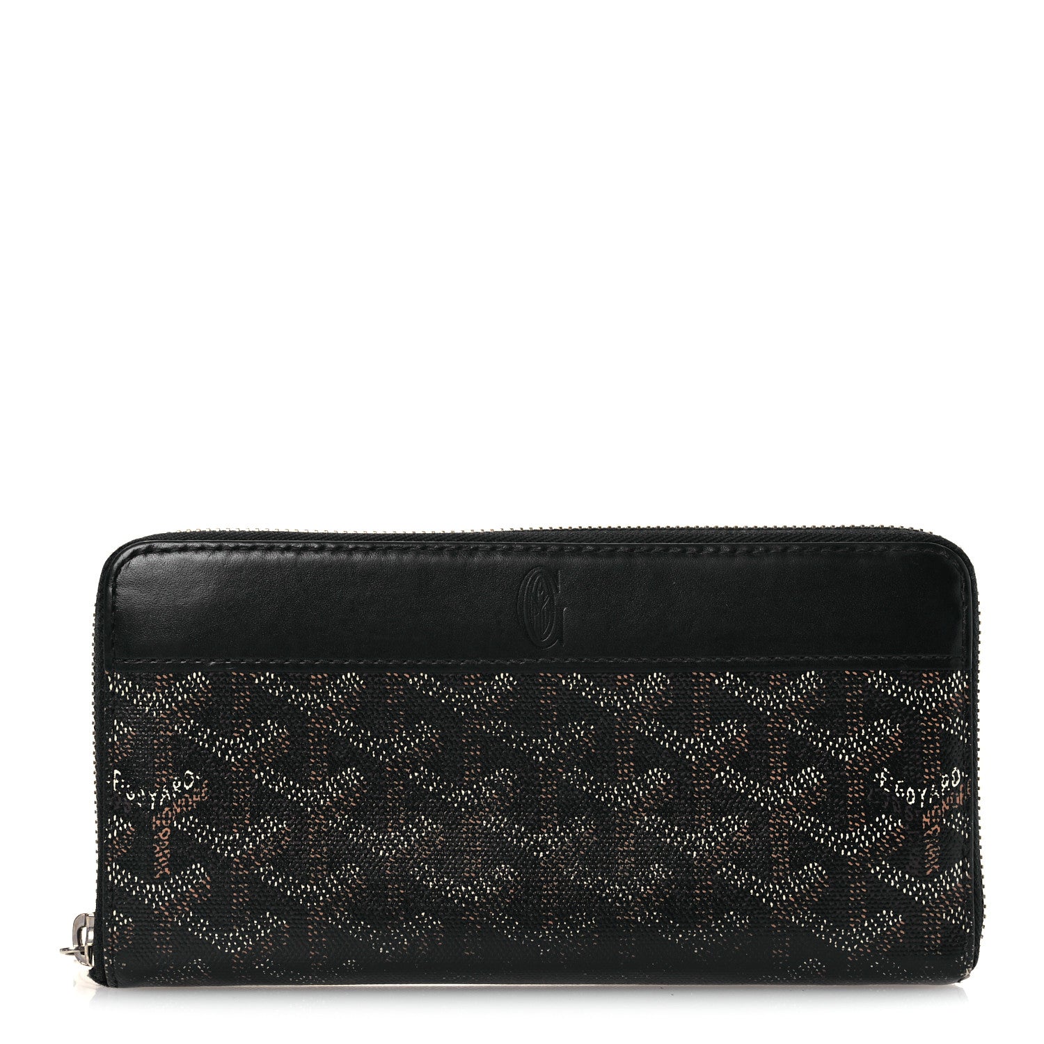 Goyard Goyardine Matignon Zip Around GM Wallet Black 1 of 10