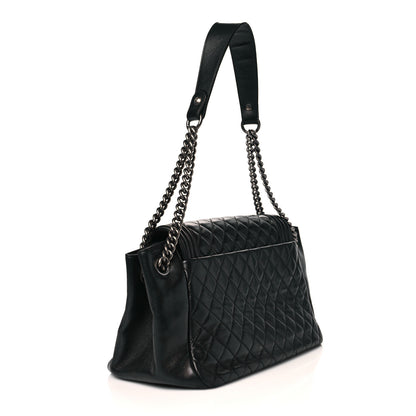 Chanel Lambskin Quilted Accordion Boy Flap Black 3 of 10