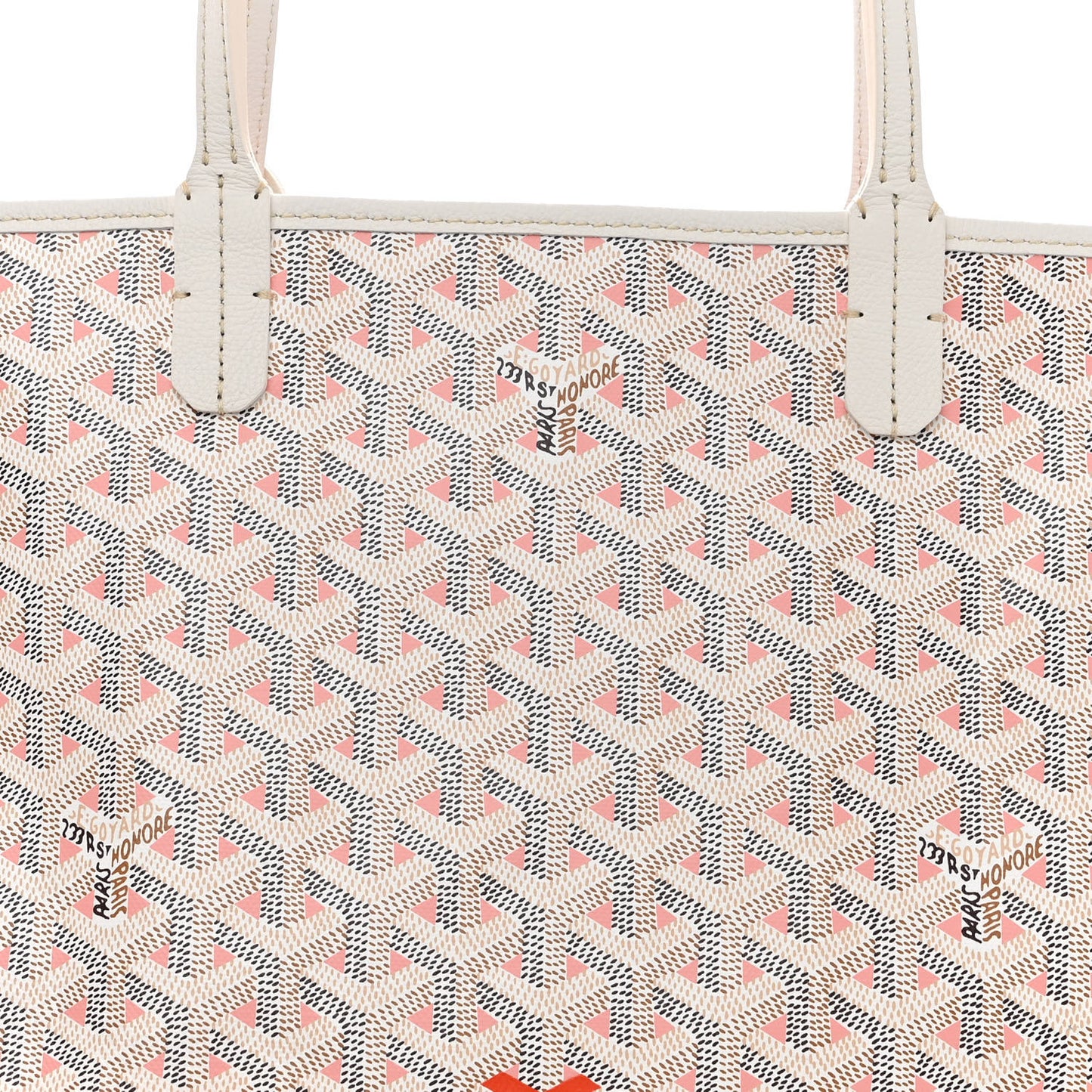 Goyardine Saint Louis Claire Voie PM White Pink