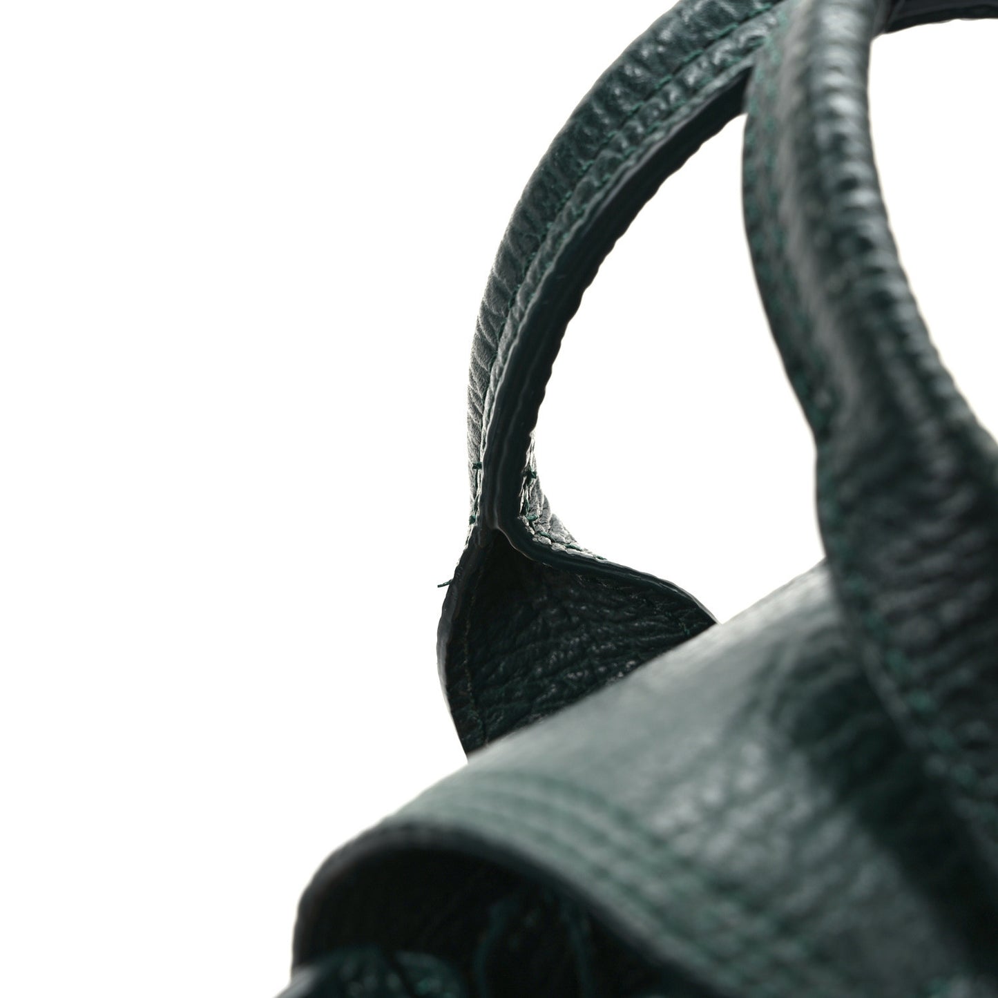Textured Calfskin Mini Pashli Satchel Military Green