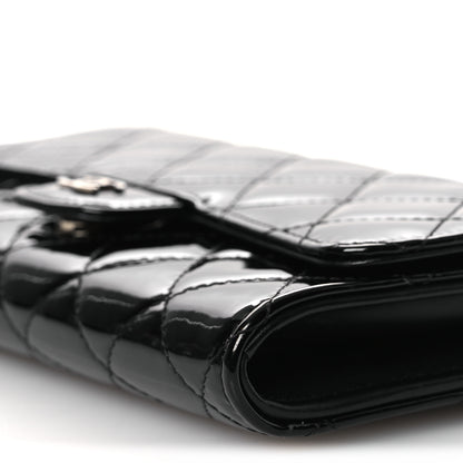 Chanel Patent Quilted Wallet On Removable Chain WOC Black 11 of 14