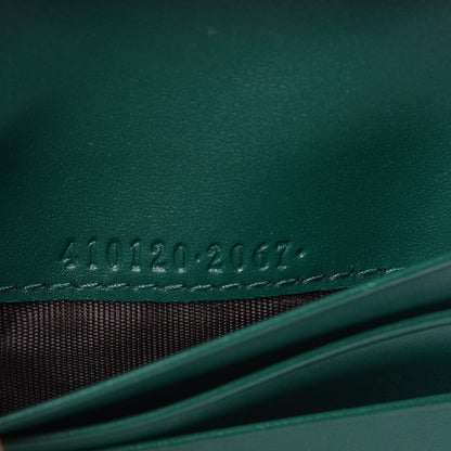 Gucci Guccissima Card Case Wallet Green 7 of 8