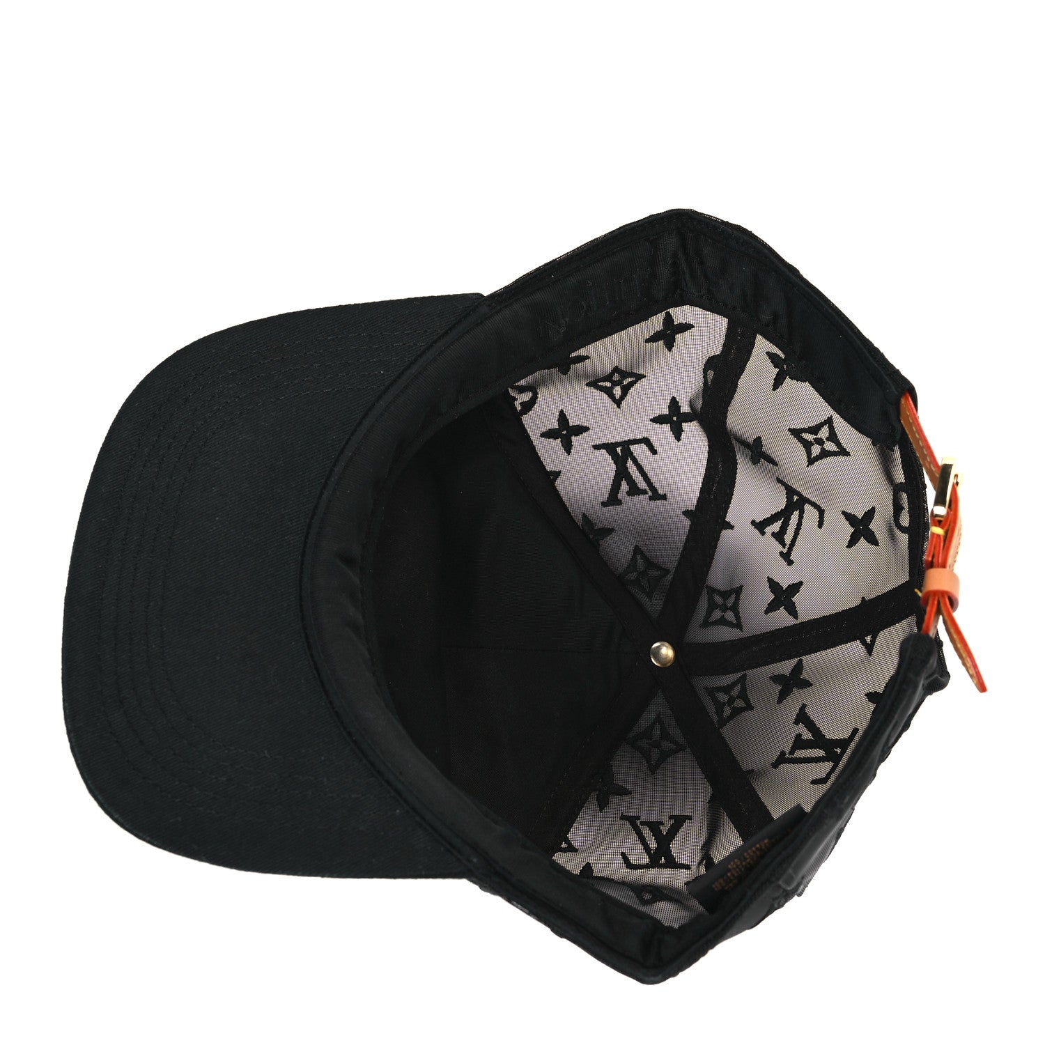 Louis Vuitton Monogram Mesh Cotton Tourist Cap 60 Black 6 of 7