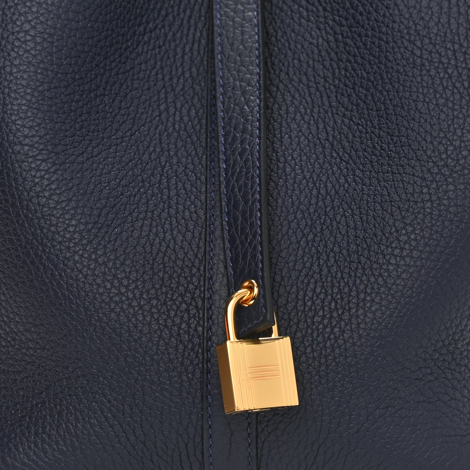 Hermes Taurillon Clemence Picotin Lock 22 MM Bleu Nuit 8 of 11